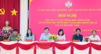 Phó Bí thư Thường trực Fv88.win nhà cái WC 2026, Chủ tịch HĐND tỉnh Huỳnh Thị Hằng tiếp xúc cử tri phường Hưng Chiến