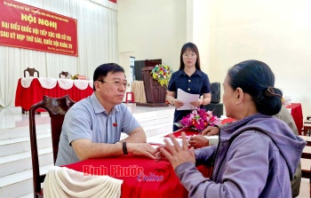 Đại biểu Fv tám tám link đăng ký tỉnh tiếp xúc cử tri Bù Đăng, Hớn Quản