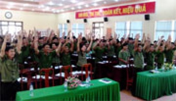 Tập huấn nghiệp vụ công tác đoàn cho thanh niên lực lượng công an