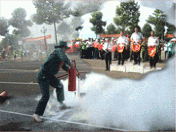 Hơn 100 vận động viên tham gia hội thao phòng cháy chữa cháy