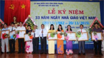 Kỷ niệm 33 năm Ngày nhà giáo Việt Nam