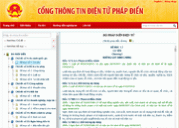 Khai thác, sử dụng thông tin quy phạm Fv88 ink tỷ lệ kèo hấp dẫn miễn phí từ Bộ pháp điển điện tử