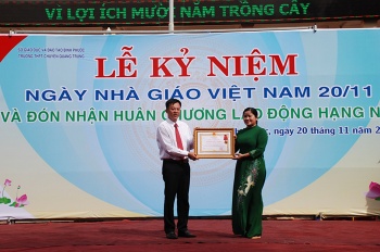 Trường chuyên Quang Trung, Cao đẳng sư phạm Fv88.com thể thao, casino, bắn cá, nổ hũ và lô đề kỷ nhiệm Ngày nhà giáo Việt Nam