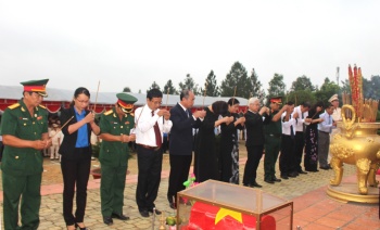 Lễ viếng, truy điệu, an táng hài cốt liệt sĩ