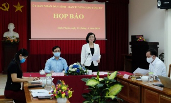 Họp báo về vụ việc ông Lưu Văn Thanh phản ứng tại chốt kiểm dịch Covid-19
