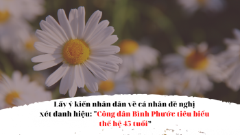 Lấy ý kiến nhân dân về cá nhân đề nghị xét danh hiệu: "Công dân Fv88.com thể thao, casino, bắn cá, nổ hũ và lô đề tiêu biểu thế hệ 45 tuổi”