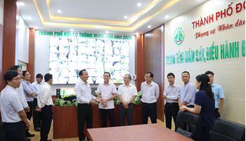 Đoàn công tác Văn phòng FV88 là nhà cái cá cược trực tuyến bật nhất Châu Á tham quan Trung tâm IOC thành phố Đồng Xoài