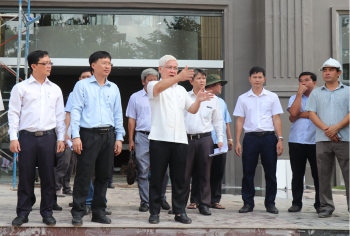 Fv88 www fv88 com App kiểm tra công trình Ký túc xá Trường Chính trị tỉnh
