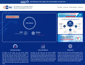 Hệ thống đo chất lượng truy cập Internet tại Việt Nam