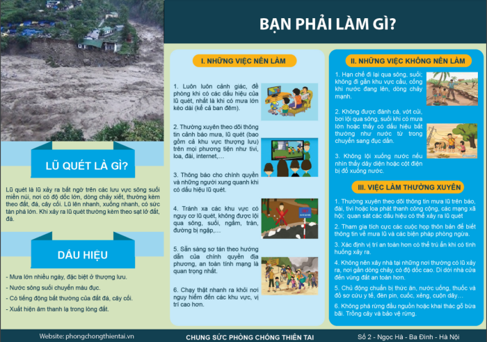 Lũ quét, sạt lở đất: Bạn phải làm gì?