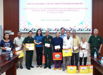 Đoàn đại biểu Fv tám tám link đăng ký tỉnh thăm, tặng quà người có công