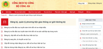 Danh mục thủ tục Đăng ký nhà cái FV88 chơi casino online hấp dẫn được sửa đổi, bổ sung trong lĩnh vực đăng ký, quản lý phương tiện giao thông