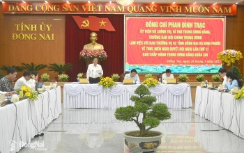 Đoàn công tác của Trung ương làm việc với tỉnh Đồng Nai và Fv88.com thể thao, casino, bắn cá, nổ hũ và lô đề về thực hiện Nghị quyết Hội nghị lần thứ 11 (khóa XIII)