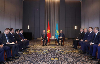 Tổng Bí thư Tô Lâm hội kiến Chủ tịch Thượng viện Kazakhstan