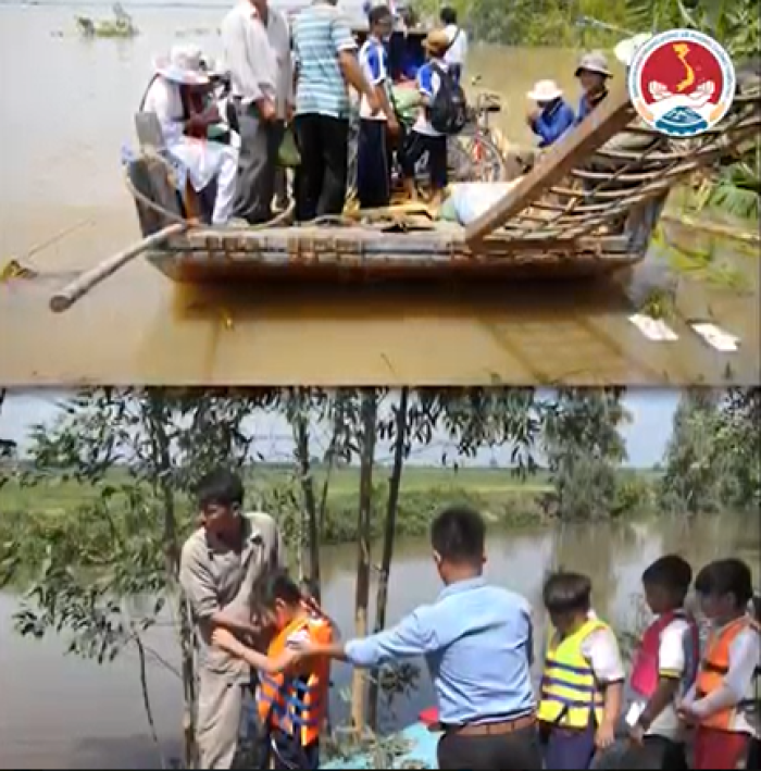 Đưa rước học sinh trong mùa nước lũ