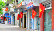 Treo cờ tổ quốc trong thời gian nghỉ lễ Quốc khánh 2/9