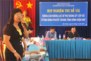 Nâng cao năng lực bí thư đảng ủy cấp xã