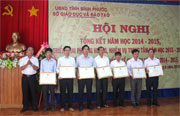 Ngành giáo dục tổng kết năm học 2014 – 2015