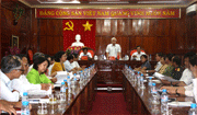 Uỷ ban bầu cử tỉnh họp báo cáo sơ bộ kết quả bầu cử