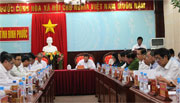 UBND tỉnh họp đánh giá tình hình KT-XH, QP-AN 9 tháng năm 2016