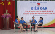 Cử tri trẻ tham gia diễn đàn bầu cử