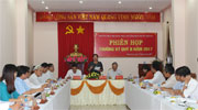 Thường trực HĐND tỉnh họp phiên thường kỳ quý 2 năm 2017